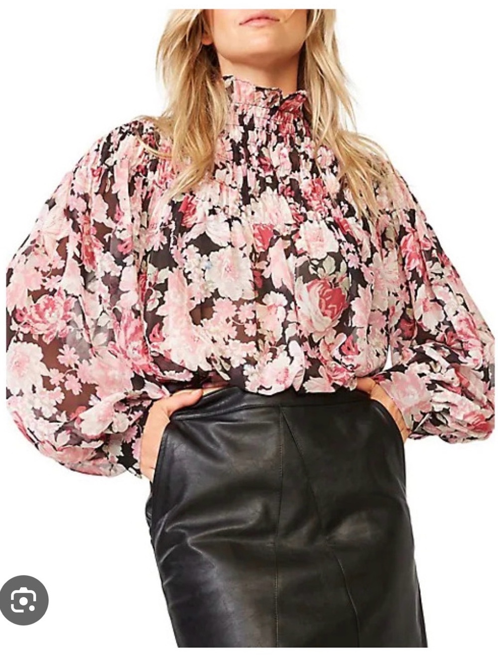 Bardot Amielie Blouse in Pink Floral